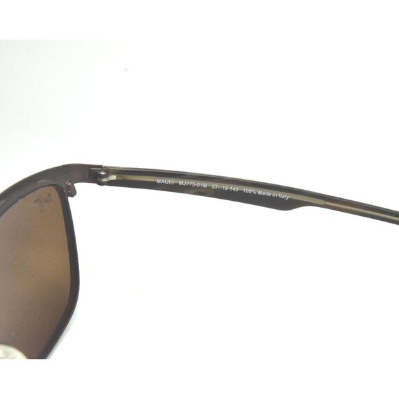 Maui Jim Sunglasses Naupaka MJ 775-01M Square Dark Gunmetal / HCL® Bronz… main image 6